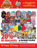 En Soriana Mercado 20% de descuento en toda la papelería y mochilas hoy y mañana