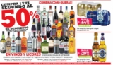 Segundo a mitad de precio en todos los vinos y licores en Soriana este fin de semana