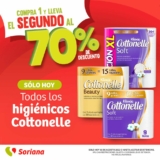 Promociones Soriana: 2do al 70% de descuento en higiénicos Cottonelle, alimento Pedigree y más sólo hoy
