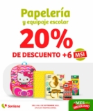 En Soriana 20% de descuento en papelería, útiles escolares y mochilas