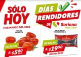 Ofertas Soriana Días Rendidores 3 de marzo 2021