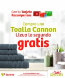 En Soriana compra una toalla Cannon y llévate la segunda GRATIS al presentar tu tarjeta de recompensas