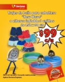 En Soriana Mercado trajes de baño para caballero o alberca inflable de 3 anillos a $99 c/u