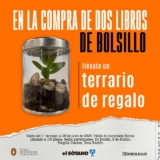 En Librerías El Sótano compra 2 libros De Bolsillo y llévate de regalo un terrario