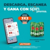 3×2 en cervezas Heineken con la app Oxxo Spin Premia