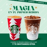 2×1 en bebidas en Starbucks en tu primera compra de bebida con la App de Starbucks
