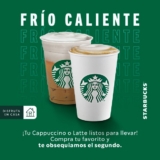 Nuevo Cupón Starbucks 2×1 en café Cappuccino y Latte