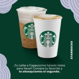 Cupón Starbucks 2×1 en Flat White, Cappuccino y Latte del 15 al 18 de febrero