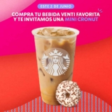 Promoción Starbucks Día de la Dona 2023: Compra bebida y llévate un mini cronut GRATIS