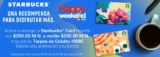 Promo Starbucks HSBC: recarga $200 y recibe $200 adicionales