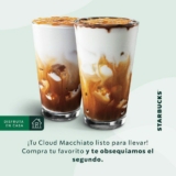 Cupón Starbucks 2×1 en Macchiato o Cloud Macchiato