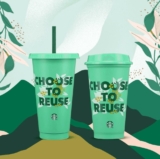 En Starbuck vaso reutilizable GRATIS por el día de la Tierra el sábado 22 de abril