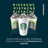 Cupones Starbucks: 2×1 en bebidas Pistache, shakens o refreshers