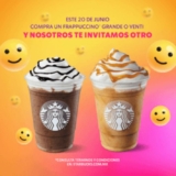Promoción Starbucks Día de la Felicidad: 2×1 en Frappuccino sólo hoy