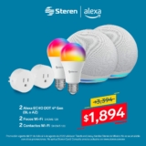 En Steren combos con bocinas Alexa Echo Dot con hasta $1,500 de descuento