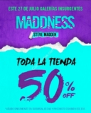 Promoción Steve Madden Maddness 27 de julio: 50% de descuento en sucursales participantes