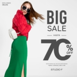 Big Sale Studio F 14 de septiembre: Hasta 70% de descuento