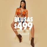 En Studio F blusas a $499 hasta hoy