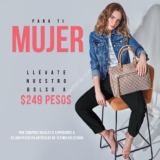En Studio F llévate el nuevo bolso a sólo $249 con tus compras a partir de $2,499