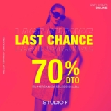 Last Chance Studio F: 70% de descuento en mercancía seleccionada hoy