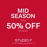 Mid Season Sale Studio F 2025: Hasta 50% de descuento