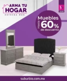 Ofertas Suburbia Arma tu Hogar: Hasta 60% de descuento + hasta 20 msi