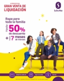 Gran Venta de Liquidación Suburbia: Hasta 50% de descuento + hasta 7 msi
