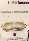 Promoción Suburbia Día de las Madres: set de refractarios Gratis en la compra de $2,100 en perfumería y cosméticos