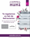 En Suburbia set de refractarios de regalo al comprar $799 o más en marcas Alexis y Pierre Cardin