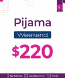 Suburbia Artículo de la Semana: Pijama Weekend a $220 del 31 de octubre al 6 de noviembre
