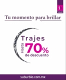 En Suburbia hasta 70% de descuento en trajes