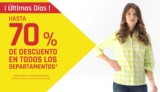 Últimos Días Gran Venta de Liquidación Suburbia: Hasta 70% de descuento en todos los departamentos