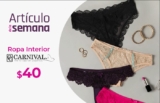 Artículo de la Semana Suburbia: Ropa interior Carnival a $40