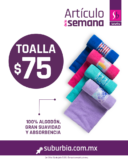 Suburbia Artículo de la Semana 20 al 26 de julio: toalla de playa a $75 pesos