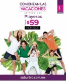 Ofertas Suburbia Vacaciones 2021: Playeras desde $59 y más