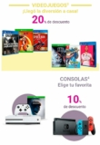 En Suburbia 20% de descuento en videojuegos y 10% en consolas