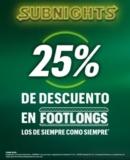 Subway Subnights: 25% de descuento en Footlongs desde las 6:00 PM