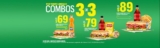 Combos Subway 3 de 3 desde $69 pesos para este 2023