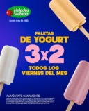 3×2 en paletas de yogurt en Helados Sultana los viernes de noviembre