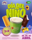 Promoción Día del Niño Helados Sultana: 3×2 en litros de helado, paletas de agua y esquimales