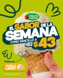 En Helados Sultana: Cono sencillo de Vainilla Light a $43 esta semana
