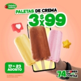 En Helados Sultana: 3 paletas de crema por $99 esta semana
