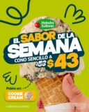 En Helados Sultana: Cono sencillo de Cookie Cream a $43 esta semana
