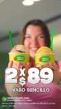En Helados Sultana: 2 vasos sencillos a $89 esta semana