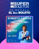 En Superboletos: 2×1 en para ver a Roberto Carlos en la Arena Guadalajara