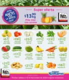 Ofertas Super Kompras Martes desde la Huerta frutas y verduras 10 de noviembre