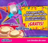 Promoción Super Kompras: Piñata gratis comprando kilos de tortillas
