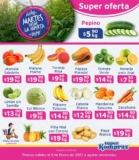 Ofertas Super Kompras Martes desde la Huerta frutas y verduras 5 de enero