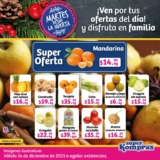 Ofertas Super Kompras Martes desde la Huerta frutas y verduras 14 de diciembre