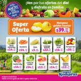 Ofertas Super Kompras Martes desde la Huerta frutas y verduras 24 de agosto
